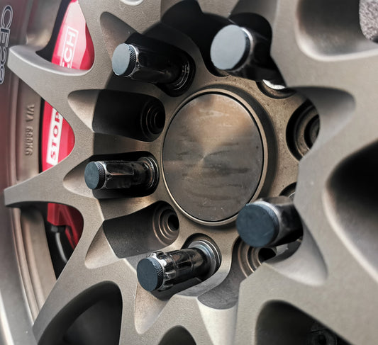 Caps for open end lug nuts | Muteki SR48 | Project Kics R40